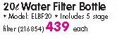 Elegance 20L Water Filter Bottle(ELBF20)