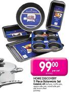 Home Discovery 5 Piece Bakeware Set