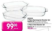 Bekker 3 Piece Rectangular Roaster Set