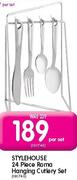 Style House 24 Piece Roma Hanging Cutlery Set-Per Set