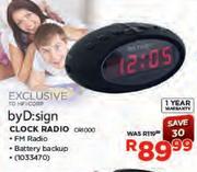 byD:sign Clock Radio (CR1000)