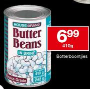House Brand Botterboontjies-410g