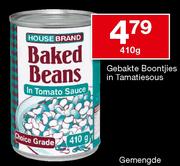 House Brand Gebakte Boontjies In Tamatiesous-410g