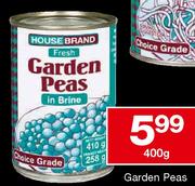 House Brand Garden Peas-400g