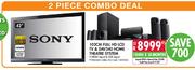 Sony 102cm Full HD LCD TV & Dav340 HOME Theatre System-Each