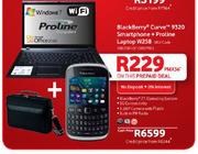BlackBerry Curve 9320 Smartphone + Proline Laptop W258-Each