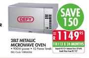 Defy 28LT Metallic Microwave Oven-Each