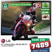 LG 47" FHD 3D LED TV(47LM4600)