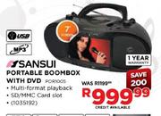 Sansui Portable Boombox With DVD(POR1005)