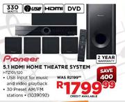 Pioneer 5.1 HDMI Home Theatre System(HTZ101/120)