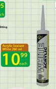 Acrylic Sealant White-260ml Each
