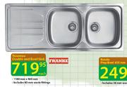 Franke Nouveau Double End Bowl Sink-Each