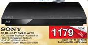 Sony 3D Blu-Ray DVD Player(BDP-S490)