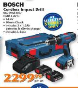 Bosch Cordless Impact Drill-Per Set