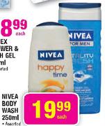 Nivea Body Wash-250Ml Each