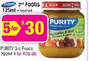  Purity 2nd Foods-125ml Each
