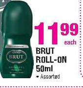 Brut Roll-On - 50ml Each