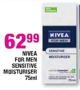 Nivea For Men Sensitive Moisturiser - 75ml Each