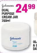 Johnsons Dual Purpose Cream Jar - 200ml Each