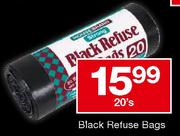 House Brand Black Refuse Bags-20's
