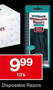 House Brand Disposable Razors-10's