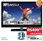 Sansui 50" 3D HD Ready Plasma TV(STY0250)