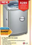 LG 15Kg Metallic Top Loader