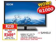 Sansui 39" LED TV-99cm