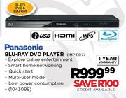 Panasonic Blu-Ray DVD Player (DMP BD77)