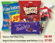 Regent Street Chocolaes and Toffees-500gm Each