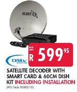 DStv Satelite Decoder With Smart Card & 60cm Dish Kit Including Installation