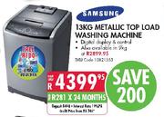 Samsung 9kg Metallic Top Load Washing Machine