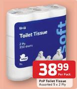 PnP Toilet Tissue-9 x 2 Ply Per Pack