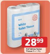 PnP White Toilet Tissue - 9 x 1 Ply