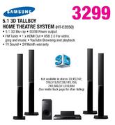  Samsung 5.1 3D Tallboy Home Theatre System-(HT-E3550) Each