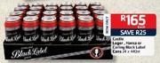 Castle Lager, Hansa Or Carling Black Label Can-24x440ml