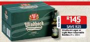 Windhoek Lager Or Light Non-Returnable Bottles-24x330ml