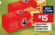 Bakers Red Label Lemon Creams - 2 x 200gm