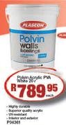 Plascon Polyin Acrylic PVA White-20L Each