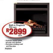 Built-In Fireplace-750mm Each