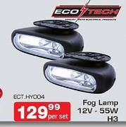Eco-Tech Fog Lamp 12V-55W H3-Per Set
