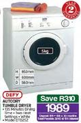 Defy Autodry Tumble Dryer-5kg(DTD252)