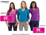 Legend Ladies Long Sleeve Crew Neck T-Shirt-Each