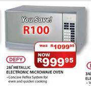 Defy Metallic Electronic Microwave Oven-28Ltr