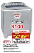 Defy Metallic Twin Tub Washing Machine-13kg