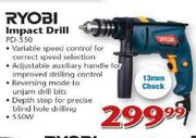 Ryobi Impact Drill(PD-550)-13mm Chuck