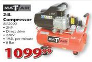 Mat Air 24Ltr Compressor(AIR2000)
