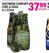 Southern Comfort Lime & Soda-4 x 275ml Per Pack