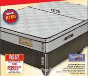 Slumberland Devon Euro Top Double Base Set