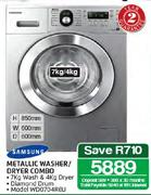 Samsung Metallic Washer/Dryer Combo-7kg/4kg